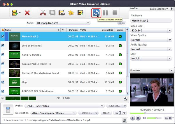 convert MP4 to AVI on Mac